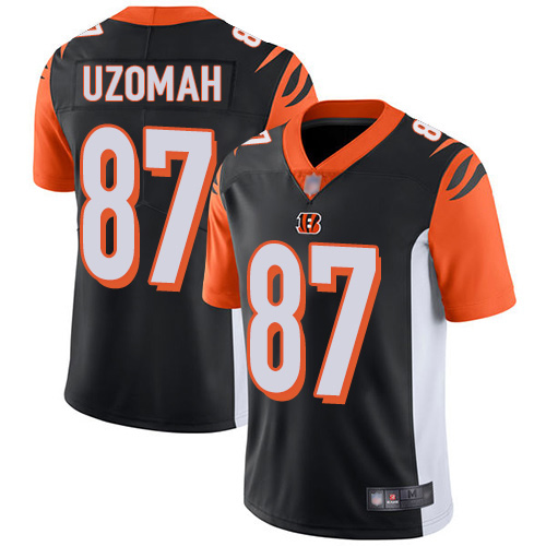 Cincinnati Bengals Limited Black Men C J  Uzomah Home Jersey NFL Footballl #87 Vapor Untouchable